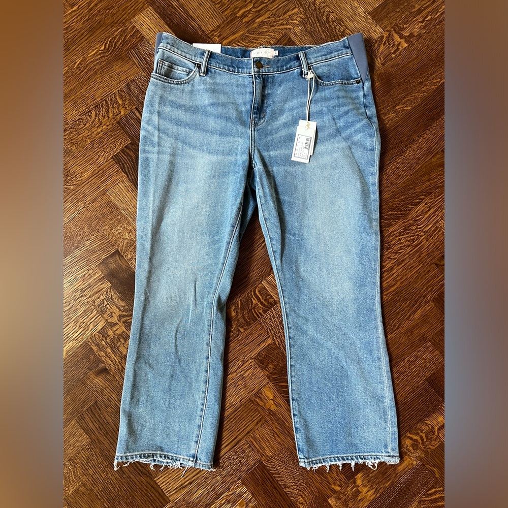 Hatch Light Blue Ankle & Cropped Jeans